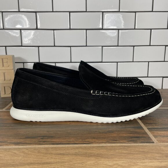 Cole Haan 2.ZERØGRAND Venetian Loafer Mens Size 13 Shoes Black Nubuck Slip On - Picture 3 of 12